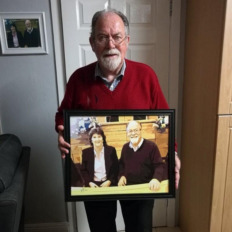 Portrait custom paint by numbers