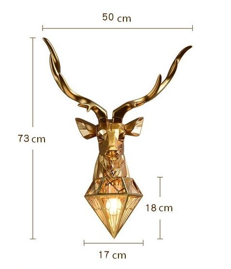 Nordic Deer wall light